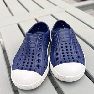 Kids Native Shoes- navy blue, sz7